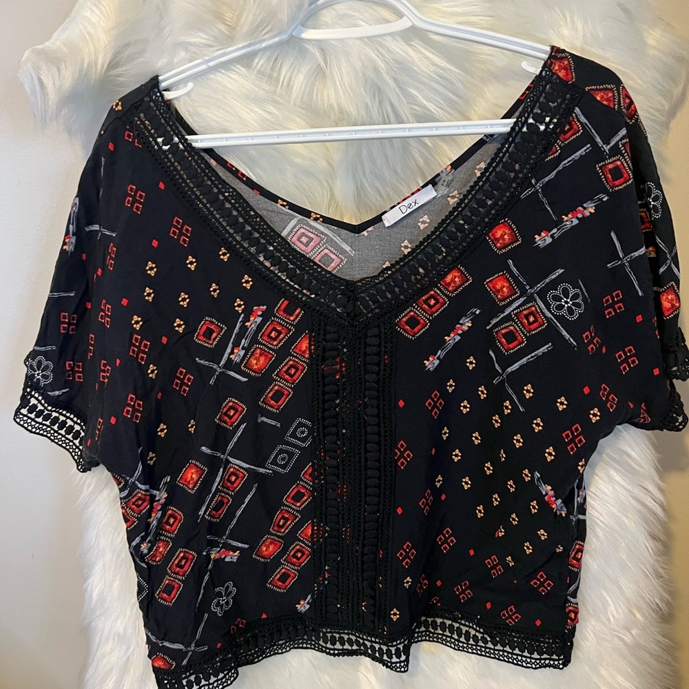 Dex shirt size sm flowers